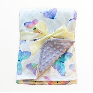 Baby/toddler minky blanket butterfly
